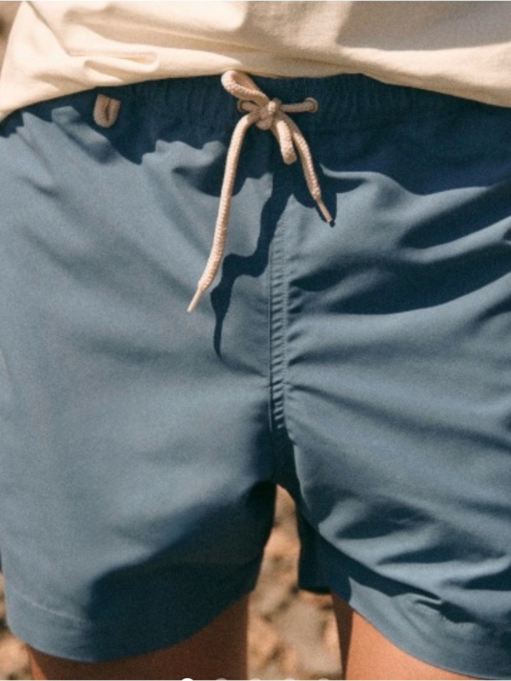 Men’s Blue Drawstring Swim Shorts